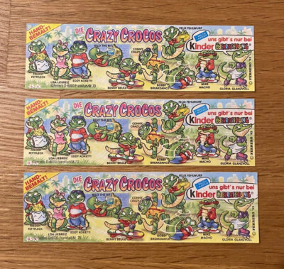 Beipackzettel - alle 3 Varianten Die Crazy Crocos  100% Original