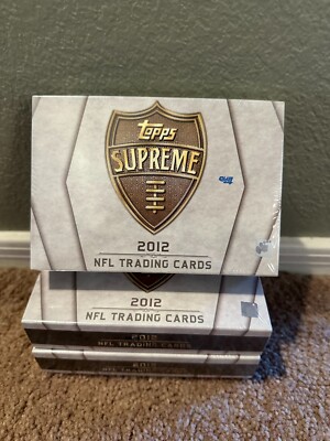 2012 Topps Supreme Football 3 Hobby Box Lot Factory Sealed Wilson Luck RC