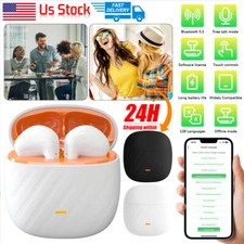 Two Way Translator Earbuds 138+ Languages Real Time Online Translation Earphones