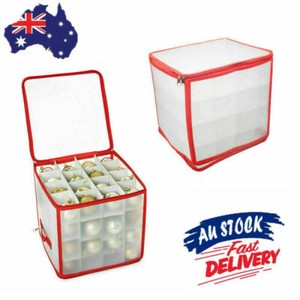 Baubles bauble organiser Bauble Storage Box Christmas Xmas Tree Decoration Organiser 64 Baubles Decor Bag | eBay