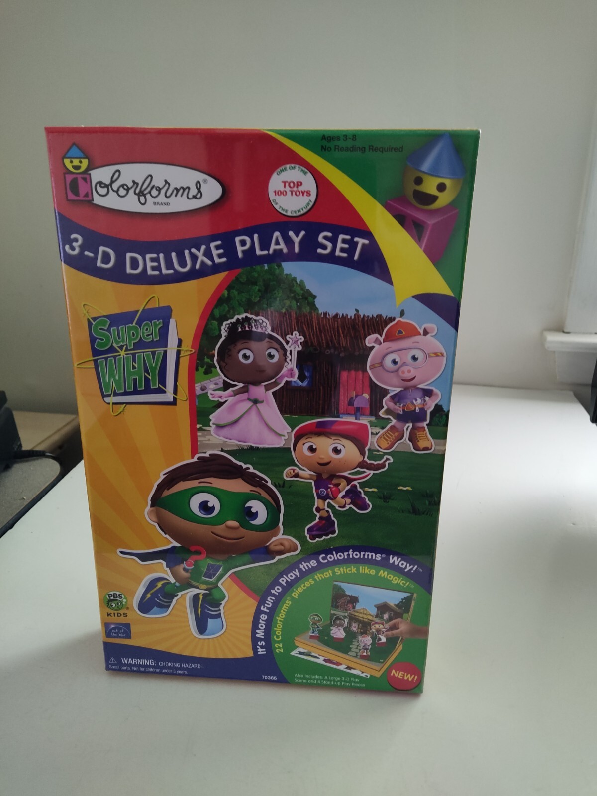 SUPER WHY rare Colorforms Fun 3D Deluxe Playset factory sealed BRAND NEW