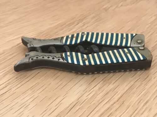 Antique 1894 Steinfeld & Reimer Ladies Legs Celluloid Striped Stocking Corkscrew - Picture 8 of 12