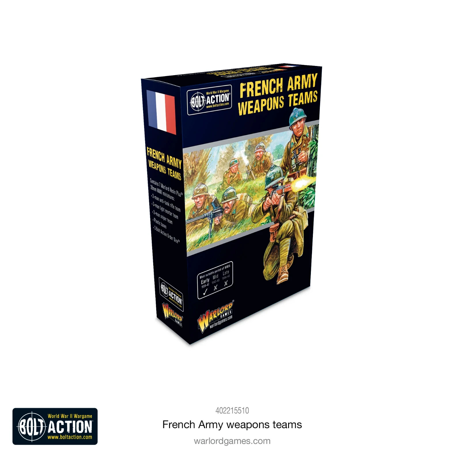 French Army weapons teams - Warlord Bolt Action (BNIB)