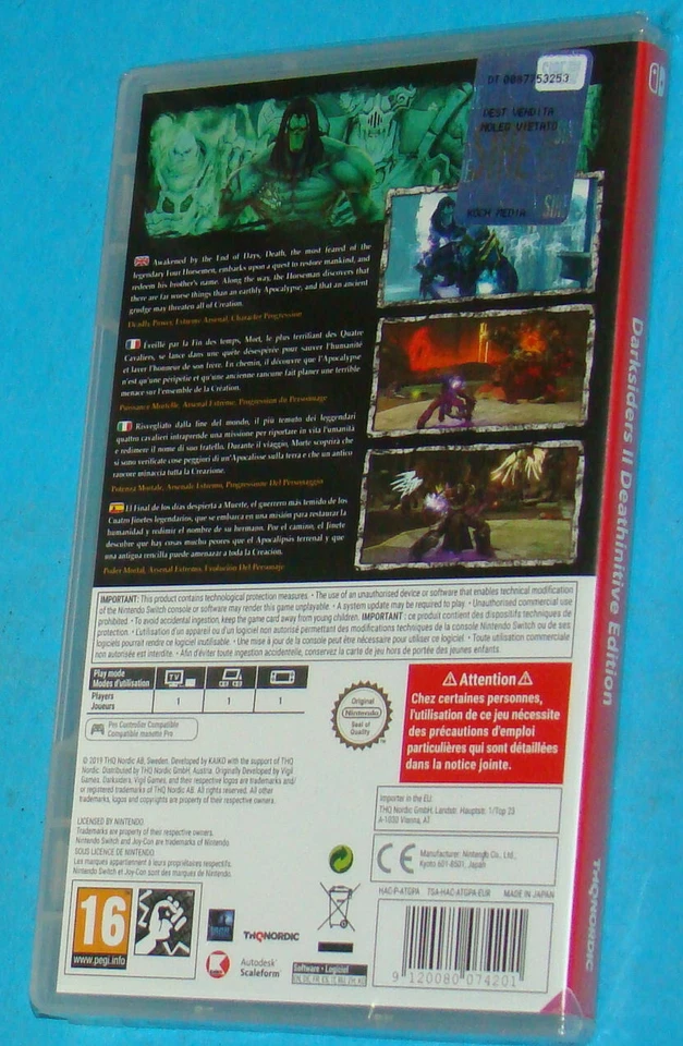Darksiders 2 - Deathinitive Edition - Nintendo Switch New - PAL, foto 2 di 2