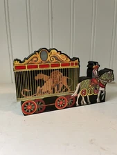 NIB Lion Around with Coca Cola Shelia’s Collection Circus Carriage COK11 Decor