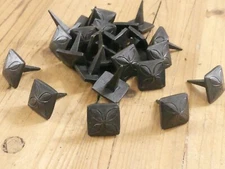 50 NAILS HAND FORGED 1" WIDE 1" LONG NAIL CLAVOS FLOWER DOOR LARGE DECORATIVE