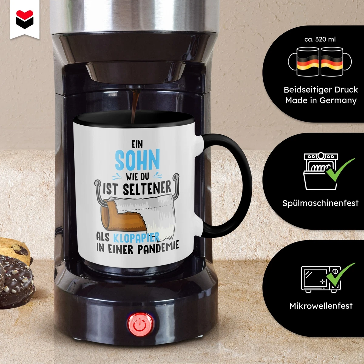 Sohn Geschenk Geburtstag 18 Jahre Kind Tasse Abitur Master Bachelor Weihnachten