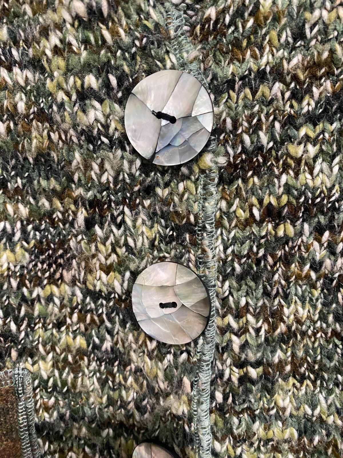 Robin Brickell - Vintage patchwork Hand knitted s… - image 4