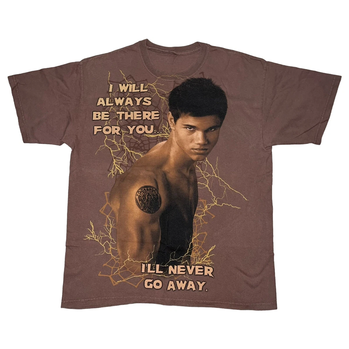 The Twilight Saga New Moon Summit Jacob Black Movie Promo Brown T-Shirt