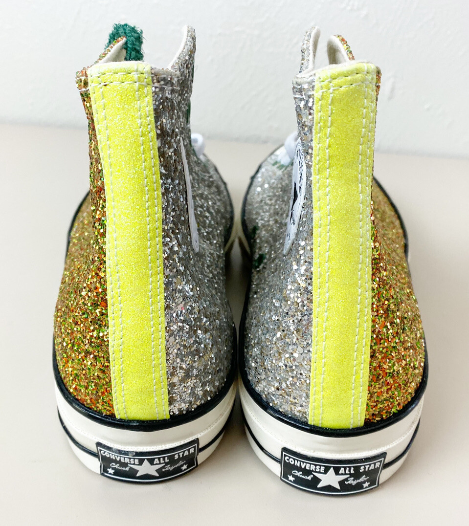 Converse x JW Anderson Chuck 70 High Top Glitter Gold Mens Size 13 #164696c New JW Anderson X Chuck 70 High  main image 4
