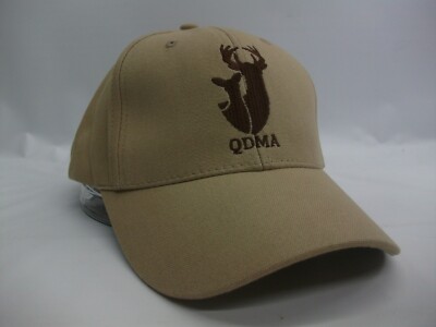 QDMA Buck Hat Beige Hook Loop Baseball Cap