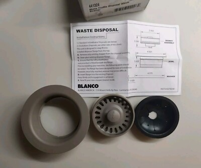 Blanco 4-1/2'' Matte Truffle Disposal Flange Trim Insert & Strainer 441324
