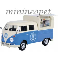 MOTORMAX 79576 VOLKSWAGEN TYPE 2 T1 PICK UP FOOD TRUCK 1/24 CREAM / BLUE 