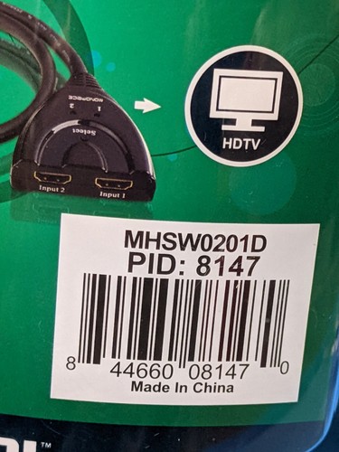 Monoprice Blackbird 2x1 HDMI 1.4 Switch Pigtail HDCP 1.4 1080P@60hz. (C2) - Picture 3 of 7