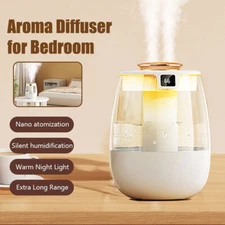 1.5L Humidifiers for Bedroom Nightlight Oil Diffuser 2 Mist Outlets for Home