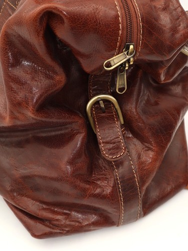 Rowallan Cabin Holdall Weekend Bag Leather Travel Brown Large - Picture 3 of 10