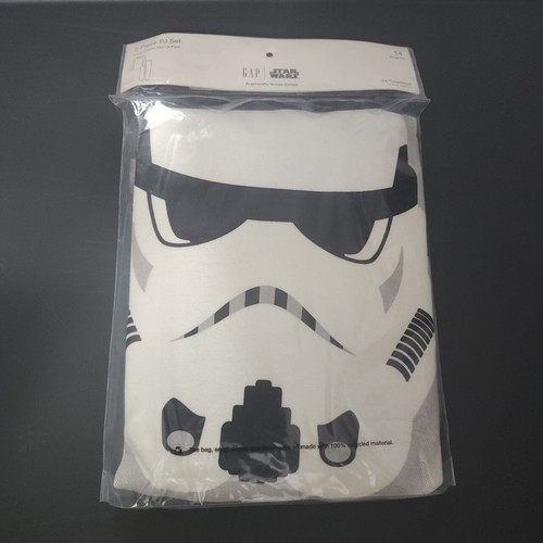 GAP Kids Boy Star Wars StormTrooper Long Sleeve Shirt Pants Cotton PJ Set 14 YRS - Picture 2 of 5