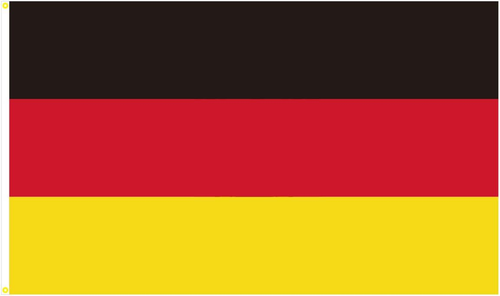Deutschland Flagge 150x90 Cm – Reißfestes Polyester, Wetterbeständig & Mit Metallösen