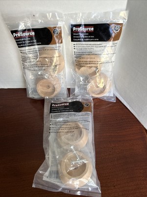 LOT 3 -NEW Prosource CL-P01-PS Closet Pole Sockets, Natural Wood, 1-3/8''
