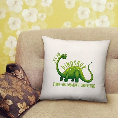 Dinosaurier Ding Kissen Pflanzenfresser Fossilienmuseum Schlafzimmer Zubehör - 40 cm x 40 cm