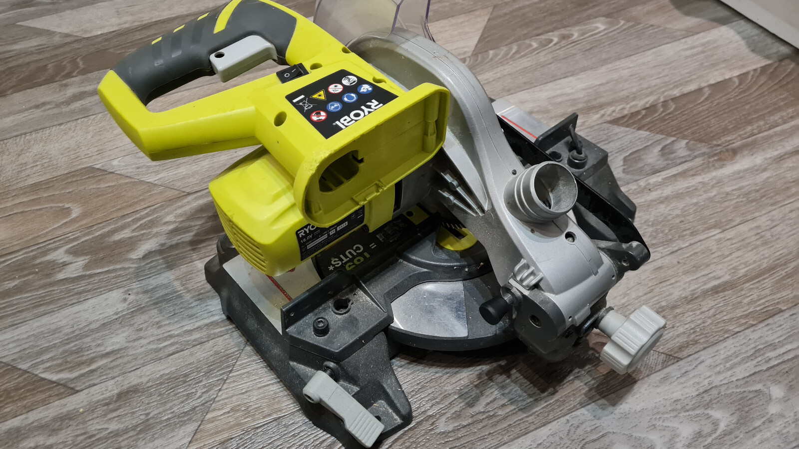 RYOBI MITRE SAW. 18v ONE+ EMS190DCL (Body Only) eBay