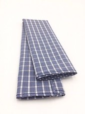  91 Bloomingdales Men'S White Blue Check Plaid Handkerchief Formal Pocket Square