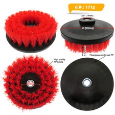 Scrub Brush Upholstery Car Carpet Mat 5" Round / Power Drill AttachmentCleaning