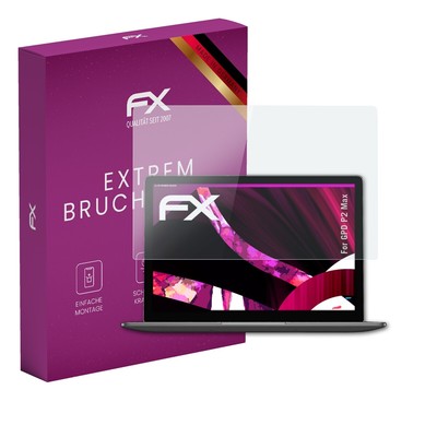 atFoliX Glasfolie für GPD P2 Max Displayfolie 9H Schutzpanzer Displayschutzfolie