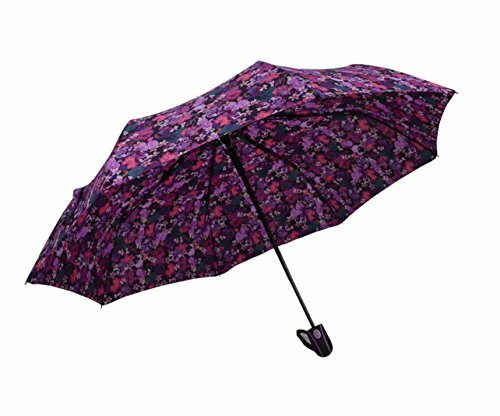 Bermoni Regenschirm mit automatischer Öffnung und Blumenmuster (3621A-PPL) - Bild 1 von 4