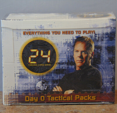 24 TCG Day 0 Tactical Packs Booster Box 24 TV Series Jack Bauer NEW SEALED 