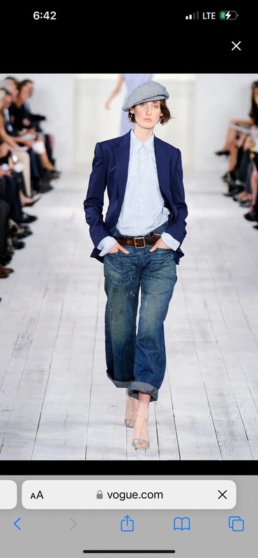 COLLECTION RUNWAY PURPLE LABEL SPRING 2010 BOYFRIEND JEANS NWOTGS SZ 10