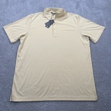 Travis Mathew Bamboo Calm Men's Polo Shirt Size 2XL Yellow Short Sleeve Golf