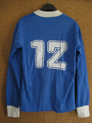 Maillot Vintage RC Strasbourg Crédit Mutuel, Années 80, N°12, Kopa, Taille S