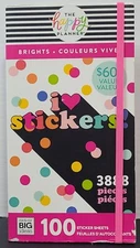 The Happy Planner I Love Stickers Book 100 Pages *USED* Crafts Scrapbooking