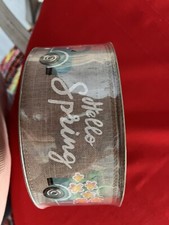 Member's Mark Premium Spring Theme Wired Edge Ribbon, 2.5" Wide x 50 Yards