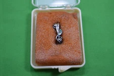 Vintage Sterling Service In Education Pin,Herff Jones,Tarnished,Mid 1900s,K8