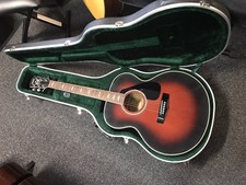 Yamaha Fj-645a Jumbo Body Acoustic Guitar Made In Taiwan Violin Red Finish &case