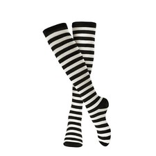 Dress Up America Striped Cotton Socks for Adults - Halloween Knee High Socks
