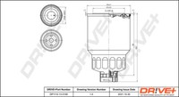 Dr!ve+ DP1110.13.0158 Kraftstofffilter FüR Nissan