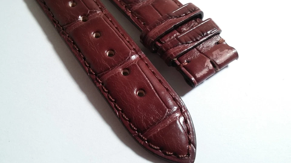 BANDA Juvenia Original Caimán Marrón, Puntada Marrón, 18/16mm, 75/115mm Longitudes, s Foto 2 de 4