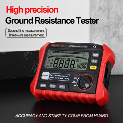 TA862A Digital Ground Resistance Tester with LCD Display 1000V Resistance Meter