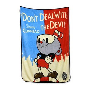 Official CUPHEAD & MUGMAN Plush Throw Blanket 48" x 60 ...