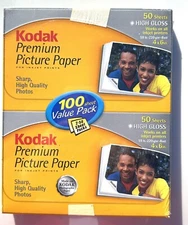 NEW Kodak Premium High Gloss Picture Paper 100 Sheets 4x6. Sealed. Ink Jet