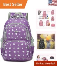 Stylish Dog Paw Backpack for Boys  Girls - Perfect for School Supplies 18L 
