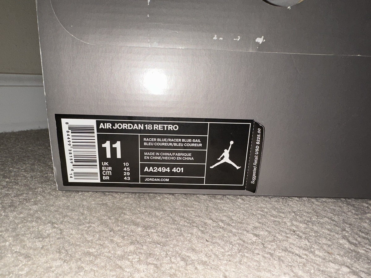 Size 11 - Air Jordan 18 Retro Blue Suede for sale online | eBay