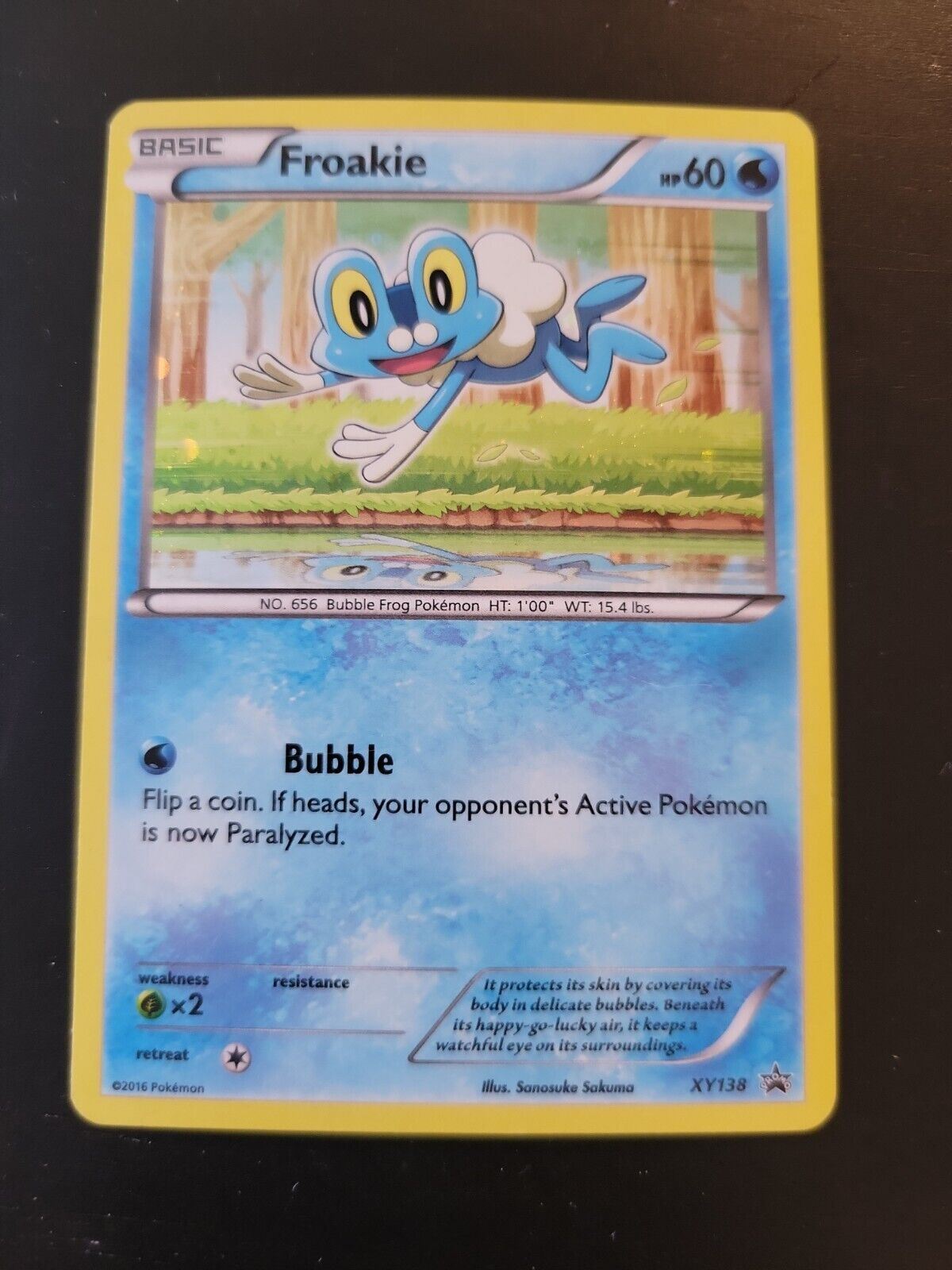 Pokemon Card Black Star Promo - 2016 Froakie XY138