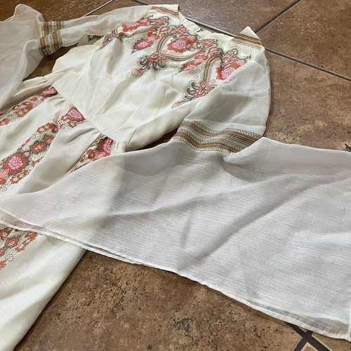 VTG 70’s Alfred Shaheen Maxi Dress Floral Maxi 12 Boho Paisley Hippy Angel Bell, $74.95 - Photo 8