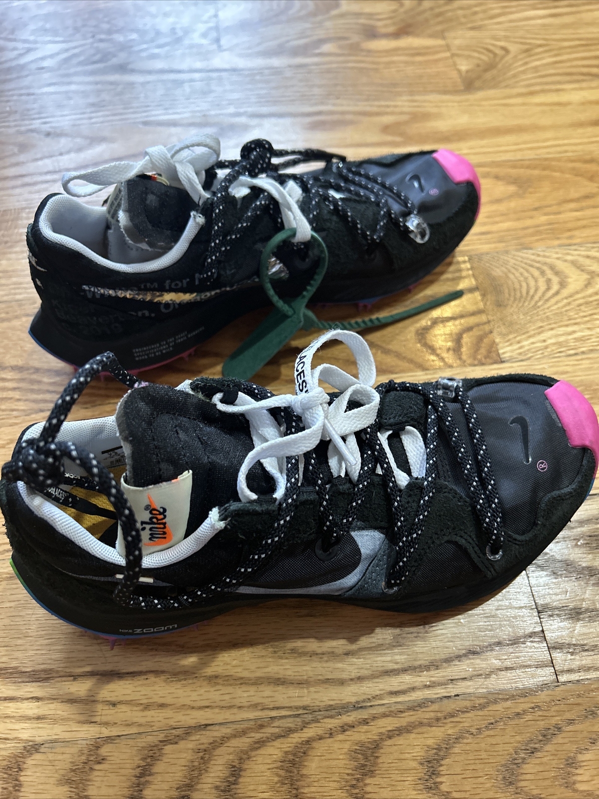 OFF WHITE X NIKE Nike Air Zoom Terra Kiger taglia 7 5 x BIANCO SPORCO ""Nero"" come nuovo!