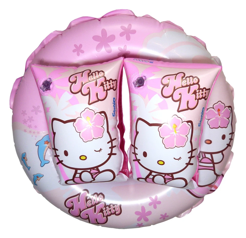 Hello Kitty Schwimmflügel ODER Schwimmreifen Pink 3–7 Jahre Kinder Schwimmhilfe