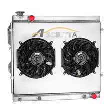 3 Row Core Radiator 00-06 Toyota Tundra Sequoia 4.7L V8 Alum Shroud 2x14" Fans